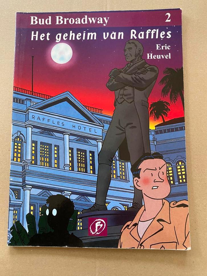 Eric Heuvel - Bud Broadway - Het Geheim van Raffles, Verzamelen, Stripfiguren, Boek of Spel, Gebruikt, Ophalen of Verzenden