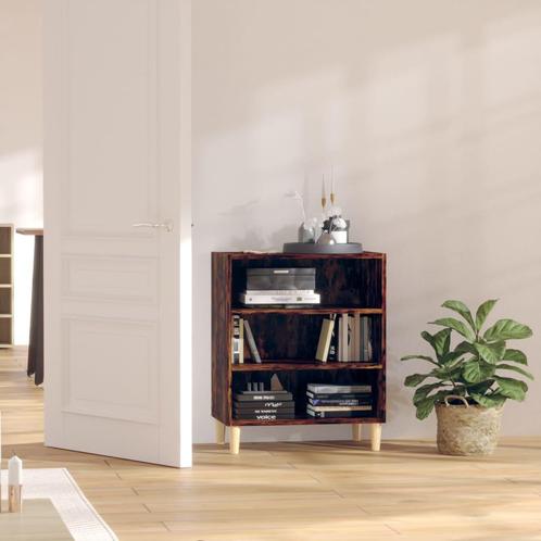 vidaXL Dressoir 57x35x70 cm bewerkt hout gerookt, Huis en Inrichting, Kasten | Dressoirs, 25 tot 50 cm, Nieuw, 50 tot 100 cm, Overige houtsoorten