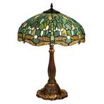 Tiffany tafellamp – Libellen &amp; Turquoise Accenten – Ø 40 cm, Huis en Inrichting, Verzenden, Nieuw