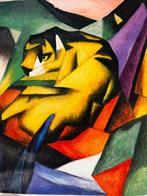 Franz Marc “Tiger” (1912) | 64x80 | Rolcanvas, Ophalen of Verzenden, Nieuw