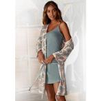 Lascana Kimono in uni en print all-over, Kleding | Dames, Verzenden