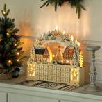 Adventskalender, Kerstdorp, 18 LEDs, 24 Laden, Herbruikbaar,, Diversen, Kerst, Verzenden, Nieuw