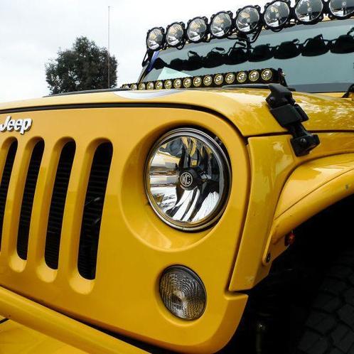 KC HiLiTES 07-18 Jeep JK 7in. Gravity LED DOT Approved, Auto-onderdelen, Verlichting, Ophalen of Verzenden