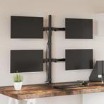vidaXL Monitorbeugel VESA 75/100 mm zwart staal, Verzenden, Nieuw