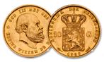 Gouden Tientje Willem III 1889, Postzegels en Munten, Verzenden