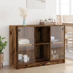 vidaXL Dressoir 102x37x75,5 cm bewerkt hout oud houtkleurig, Huis en Inrichting, Minder dan 50 cm, Verzenden, Nieuw, Minder dan 25 cm