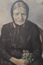 Käthe Loewenthal (1878-1942) - Old woman with flowers