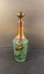 Fles - Verzilverd messing - Fles Art Nouveau