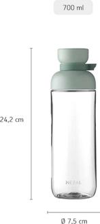 Mepal Vita waterfles – 700 ml – extra drinkgemak – Drinkfles, Huis en Inrichting, Keuken | Tupperware, Ophalen of Verzenden, Nieuw