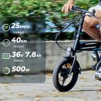 Elektrische vouwfiets - Mini E-bike - Zwart, Overige merken, Verzenden, Nieuw, 51 tot 55 cm