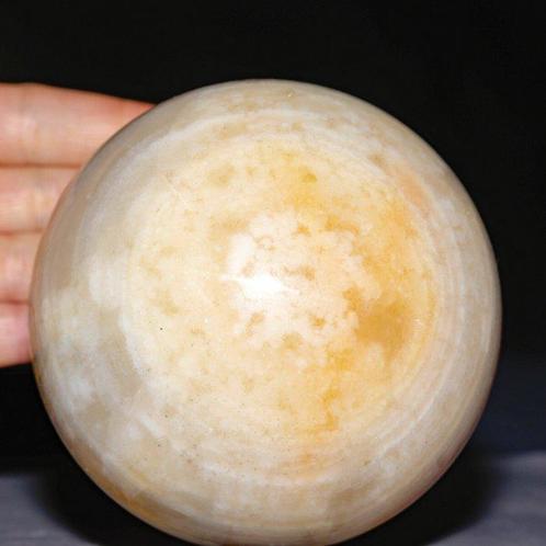 Onyx Bands - Bruin Koffie Grote Mexicaanse Onyx Bol -, Verzamelen, Mineralen en Fossielen