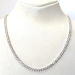 Halsketting - 14 karaat Witgoud - 9.63ct. tw. Diamant, Sieraden, Tassen en Uiterlijk, Kettingen, Nieuw