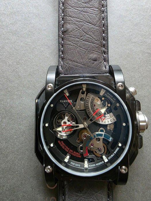 Visconti - 2Squared - Sapphire Case * Titanium EXO case *, Sieraden, Tassen en Uiterlijk, Horloges | Heren