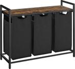 2dekans | ODADDY Wasmand met 3 Vakken – Houten Bovenblad &, Huis en Inrichting, Badkamer | Badtextiel en Accessoires, Ophalen of Verzenden