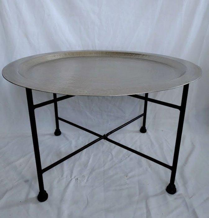 Salontafel - Grote tafel met afneembaar blad - Gehamerd, Antiek en Kunst, Curiosa en Brocante