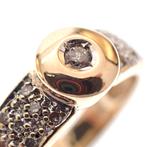 Gouden dames ring met diamanten | 0,35 ct. (gouden ring), 18 tot 19, Gebruikt, Ophalen of Verzenden, Dame