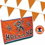 Oranje versiering buiten pakket 1x mega Holland spandoek/ .., Hobby en Vrije tijd, Feestartikelen, Nieuw, Ophalen of Verzenden