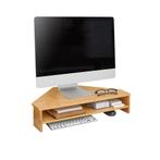 2dekans | SoBuy BBF09-N Bamboe Monitorstandaard Driehoek –, Ophalen of Verzenden, Zo goed als nieuw