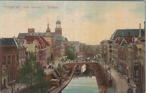 UTRECHT - Oude Gracht. Viebrug, Verzamelen, Ansichtkaarten | Nederland, Verzenden