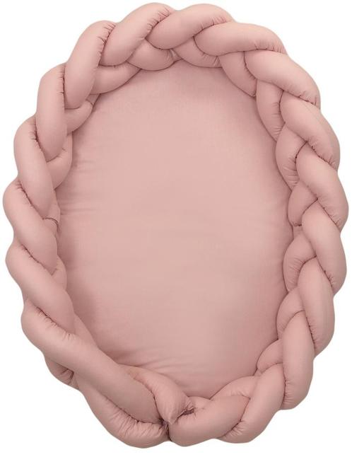 MamaLoes Amy Pure Roze 2-in-1 Babynest en Braided Bedbumper, Kinderen en Baby's, Kinderkamer | Beddengoed, Nieuw, Verzenden