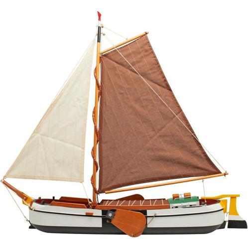 Skutsje Model 74cm Wit, Hobby en Vrije tijd, Modelbouw | Boten en Schepen, Ophalen of Verzenden