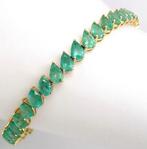 Pols ornament - 14 karaat Geel goud - 13.30ct. tw. Smaragd -