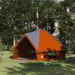 vidaXL Teepee Tent met dak Grijs en Oranje 490 x 410 x 210, Caravans en Kamperen, Tenten, Verzenden, Nieuw