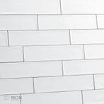 Handvorm tegels 7,5 x 30 cm glans wit-0,45m², Doe-het-zelf en Verbouw, Tegels, Verzenden, Nieuw