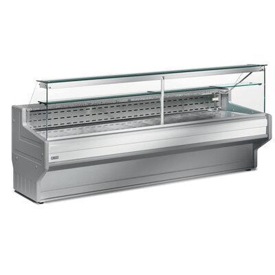 Gekoelde vitrinetoonbank met rechte ruit 90&#176;, met, Zakelijke goederen, Horeca | Keukenapparatuur, Nieuw in verpakking, Verzenden