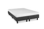 Boxspring Student Basic Antraciet - 160x210 cm - Comfort, Nieuw, 160 cm, Modern, 210 cm