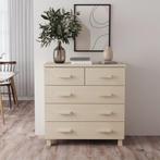 vidaXL Dressoir HAMAR 79x40x80 cm massief grenenhout, Verzenden, Nieuw, 50 tot 100 cm, Grenenhout