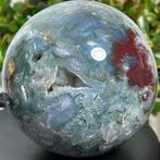 Mosagaat Grote, fijn gepolijste moss agaat bol van hoge