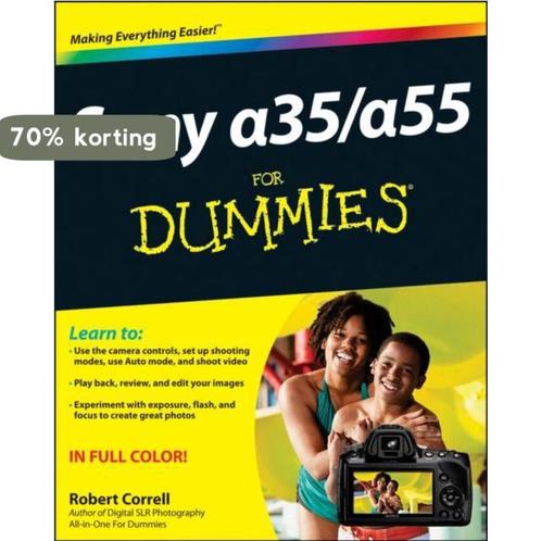 Sony Alpha Slt-A35/A55 For Dummies 9781118176849, Boeken, Overige Boeken, Gelezen, Verzenden