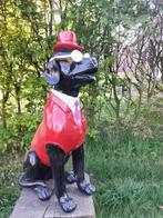 Beeld, Mister dog in smoking - 60 cm - polyresin, Antiek en Kunst, Kunst | Designobjecten
