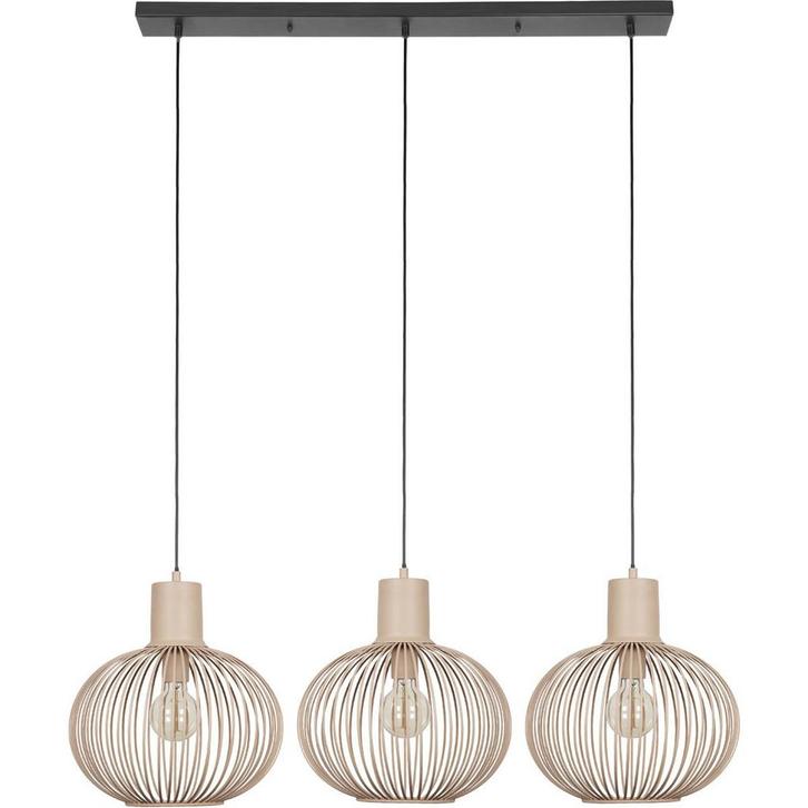 Metalen LED Hanglamp Trion Alia - 3-lichts LED Lamp, Zandkle, Huis en Inrichting, Lampen | Overige, Nieuw, Ophalen of Verzenden