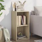 vidaXL Boekenkast met 2 schappen 40x30x76,5 cm bewerkt hout, Minder dan 50 cm, Verzenden, Nieuw, Minder dan 100 cm