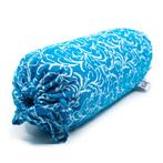 Yoga Mini Nek Bolster Blauw Rond Katoen - 34 x 10 x 10 cm, Sport en Fitness, Overige Sport en Fitness, Verzenden, Nieuw