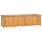 vidaXL Tuinbox 200x50x55 cm massief teakhout, Verzenden, Nieuw