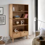 vidaXL Boekenkast OTTA 2 lades massief grenenhout, Verzenden, Nieuw, 50 tot 100 cm, 25 tot 50 cm