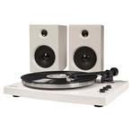 Crosley T150 White platenspeler met externe speakers en Blue, Muziek en Instrumenten, Dj-sets en Draaitafels, Verzenden, Nieuw