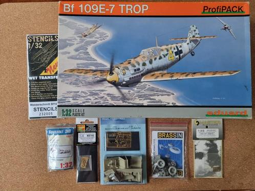 Eduard 3004 Messerschmitt Bf 109E-7 Trop 1:32 FULL OPTIONS!, Hobby en Vrije tijd, Modelbouw | Vliegtuigen en Helikopters, Verzenden