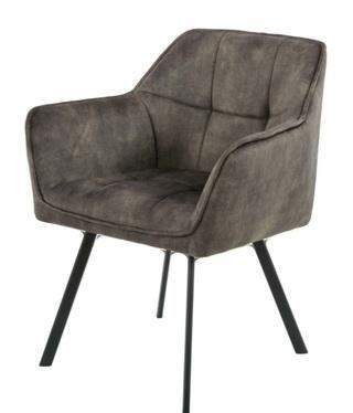 6x Hobbs eetkamerstoel, SanderZ, donker grijs, 2025, Huis en Inrichting, Stoelen