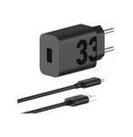 Motorola TurboPower 33W - USB-C naar USB-C - Zwart, Telecommunicatie, Mobiele telefoons | Telefoon-opladers, Verzenden, Nieuw
