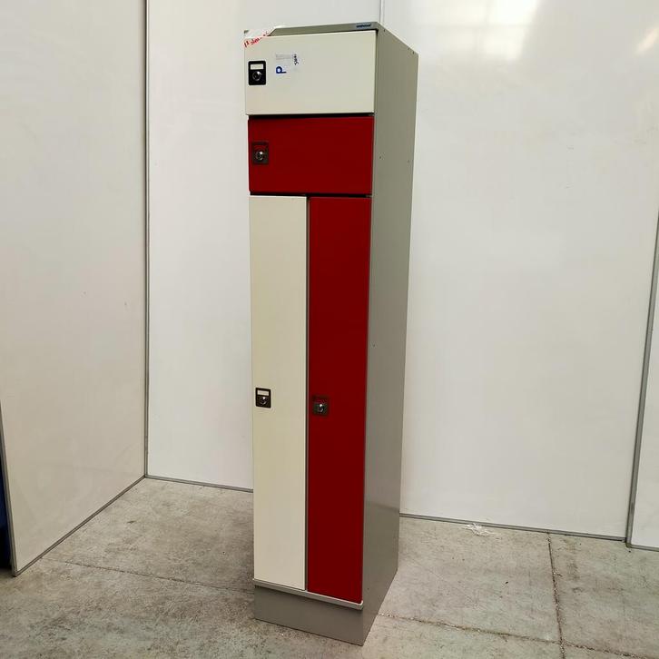 4-deurs Oostwoud ruimte besparende kledinglocker - 195x40x50, Huis en Inrichting, Kasten | Lockerkasten, Ophalen of Verzenden