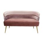*WOONWINKEL* Kare Design Sandwich Roze Velvet Design Bankje, Huis en Inrichting, Banken | Bankstellen, Verzenden, Nieuw
