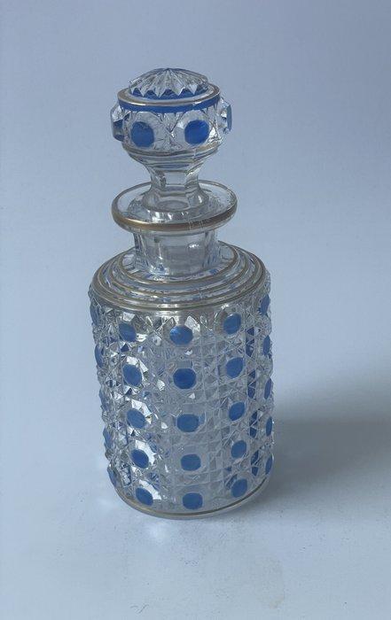 Baccarat - Parfumfles - blauwe diamanten pierreries -, Antiek en Kunst, Antiek | Glas en Kristal