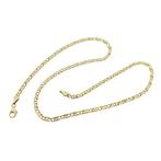 Gouden scroll schakelketting; Midas, Sieraden, Tassen en Uiterlijk, Ophalen of Verzenden, Gebruikt, Overige kleuren, Goud