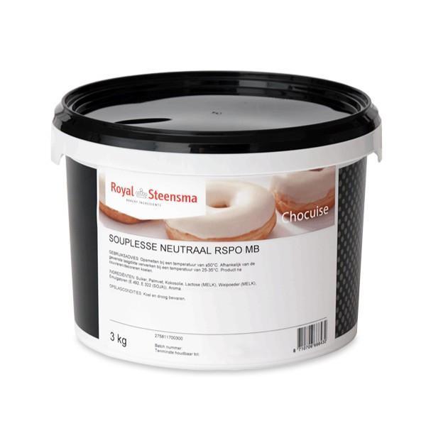 Witte Chocolade Glazuur Fondant Souplesse chocoladeglazuur, Zakelijke goederen, Horeca | Food, Brood en Banket, Ophalen of Verzenden