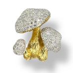Broche - 18 karaat Geel goud, 18K Geelgouden Paddestoel, Sieraden, Tassen en Uiterlijk
