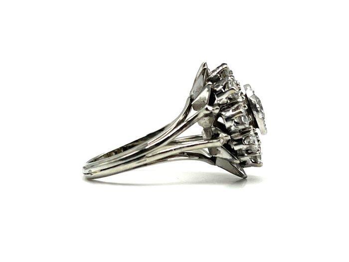 Ring - 18 karaat Witgoud, Platina - 1.15ct. tw. Diamant, Sieraden, Tassen en Uiterlijk, Ringen